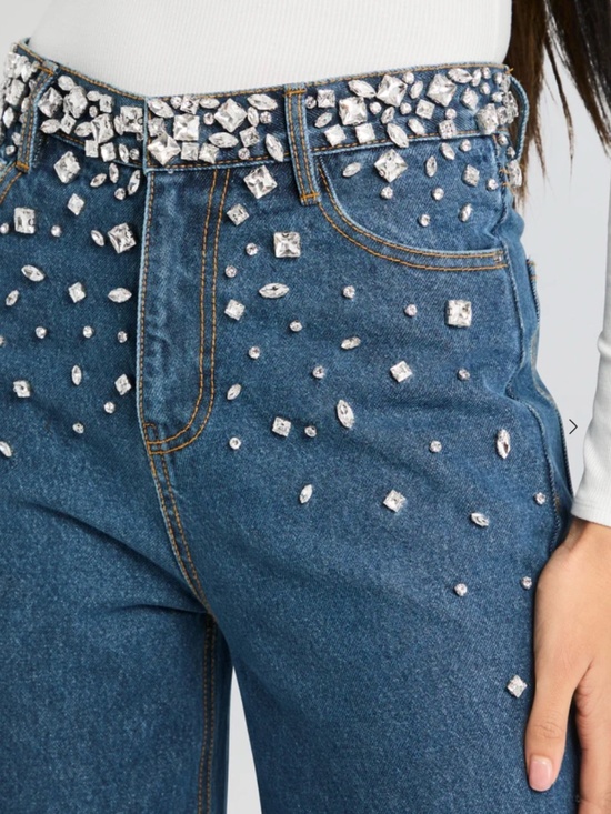 Retrofete Denim - NWOT Retrofête Jenna Crystal Jean | Size: US 28